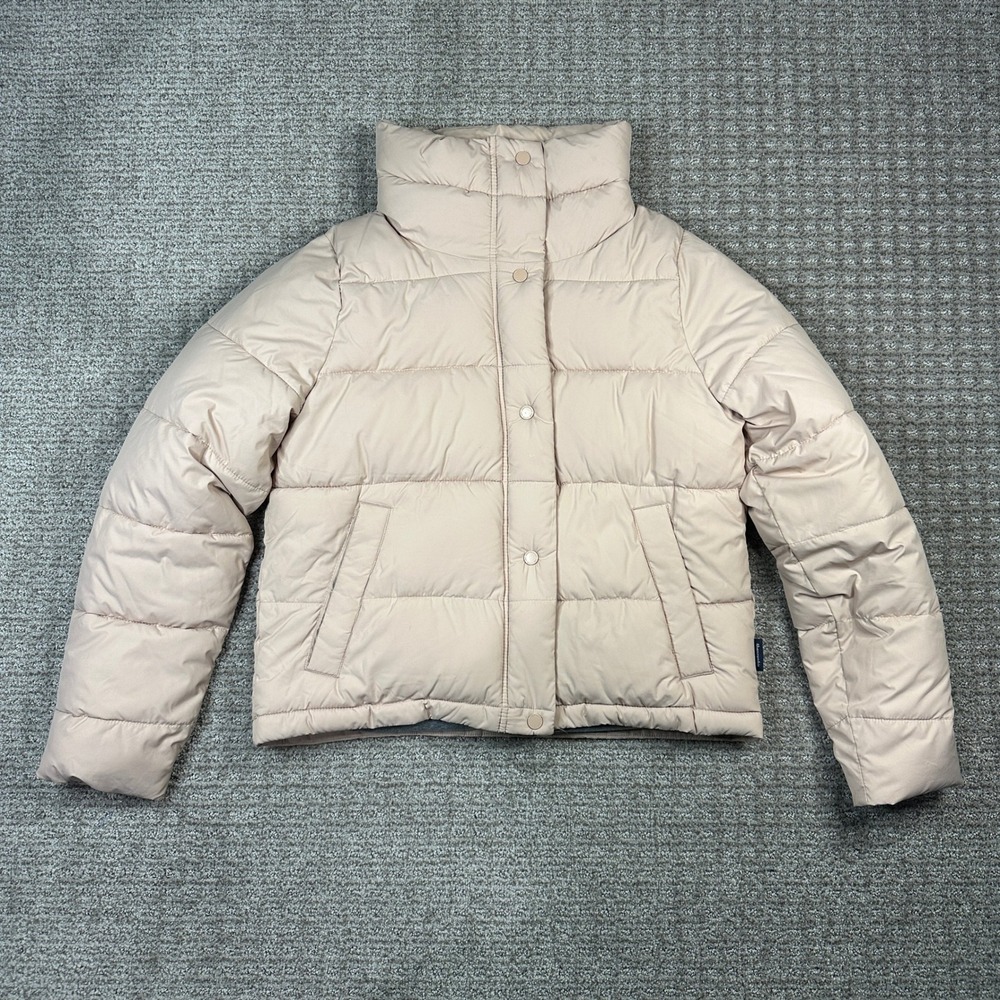 Abercrombie & Fitch Pink Puffer Jacket Water Resistant Wind Resistant Medium